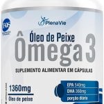 Floral Ervas do Brasil, Omega 3 1360mg DHA EPA 180 cápsulas Pote Econômico Óleo de Peixe