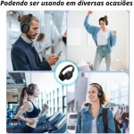 Fone De Ouvido Bluetooth 5.3 Headphone Sem Fio Fone Corrida Academia Com Cancelamento de Ruído On-ear Dobrável Qualidade PREMIUM Appari (Off White) - Imagem 2