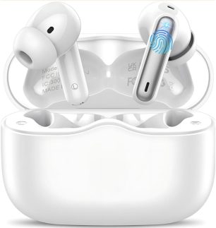 Fone De Ouvido Bluetooth Intrauricular Pro Sem Fio Compatível Com Todo Celular Cancelamento Ruído Bateria 16 Horas De Bateria Microfone - Case e Fones Com Celular Controle Touch - Linha A'Gold Premium