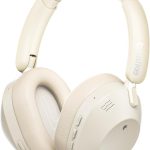 Fone de Ouvido Bluetooth 5.4, Headphone Bluetooth com Hybrid ANC, Suporte Chamadas de Voz, Modo Ambiente, Certificação Hi-Pure Audio, 100 Horas em Standby – Bege Claro