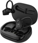 Fone de Ouvido Bluetooth Sem Fio Esportivo, Resistente ao Suor, Confortável e Leve, com Som Estéreo, Microfone Integrado, Ideal para Corrida, Academia, Treinos e Uso Diário