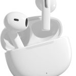 Fone de Ouvido QCY T20 - Fones Sem Fio Bluetooth 5.3 com Microfones, Branco