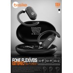 Fones de Ouvido Sem Fio Basike D91, Bluetooth 5.4, Estéreo Hi-Fi, Tela LED, 100h Standby, Leve e Confortável, Ideal para Corrida e Exercícios (Preto) - Imagem 2