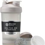 Garrafa coqueteleira BlenderBottle ProStak, com pote para comprimidos e proteína, 650 ml, Smoke Grey