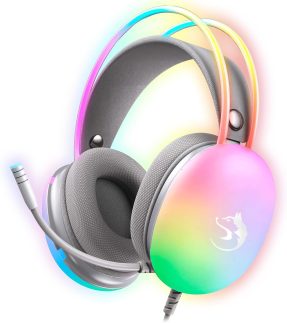 Headset Gamer Haven Ultra RGB Profissional Confortável Imersivo com Microfone Som Alto Ozzix
