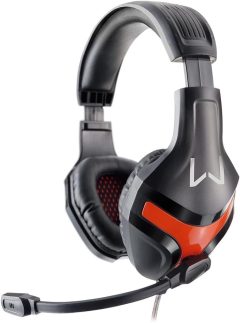 Headset Gamer Warrior Harve P2 Stereo Preto/Vermelho - PH101