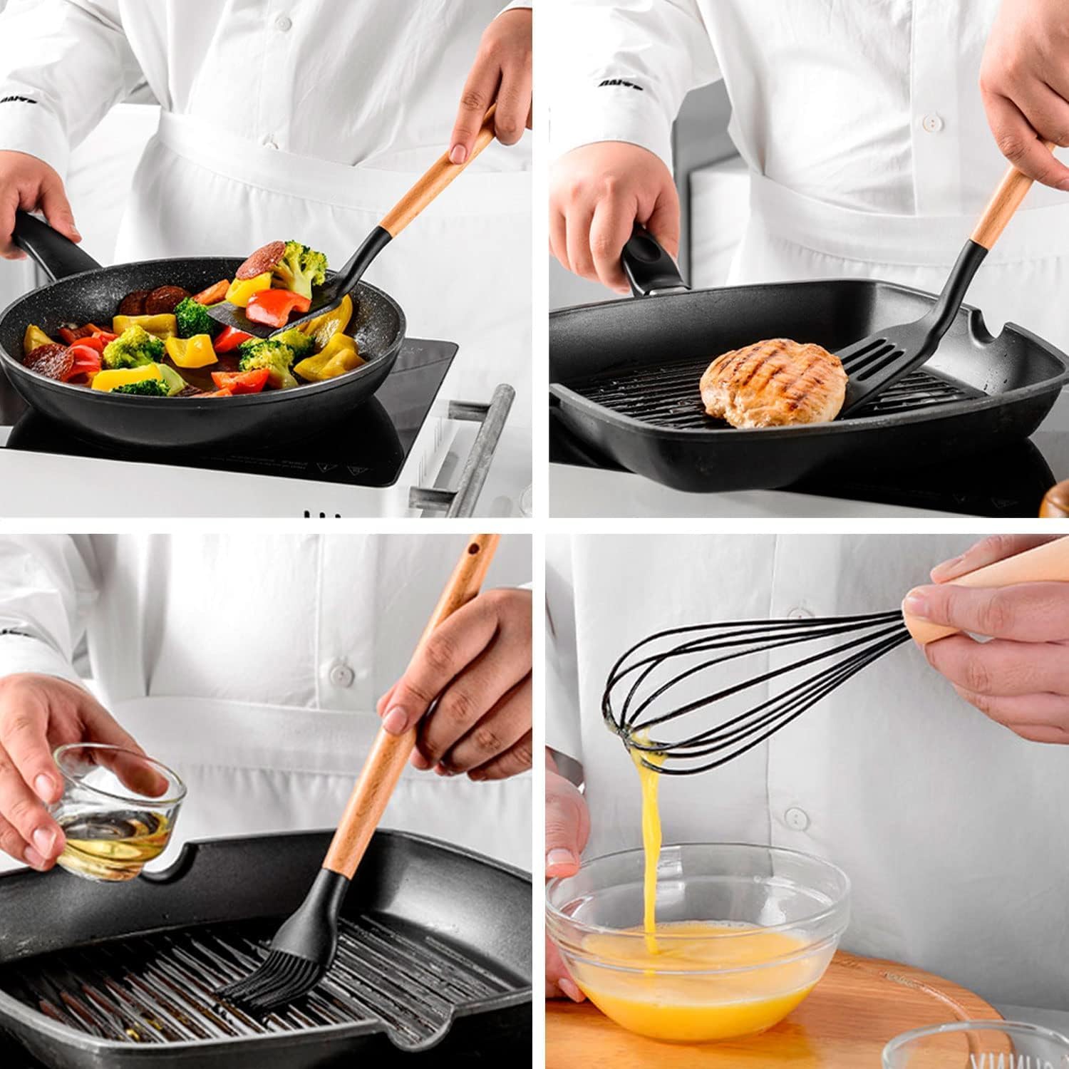 Kit-12-Utensilios-Cozinha-Silicone-Cabo-Madeira-Resistente-Calor-Jogo.jpg Kit 12 Utensílios Cozinha Silicone Cabo Madeira Resistente Calor Jogo de Utensilios Antiaderente Premium (PRETO)