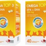 Kit 2 Omega Top 3 500 mg Suplemento Alimentar para Cachorro cão cães e gatos