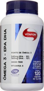 Kit 2x Ômega 3 EPA/DHA 1000mg - Vitafor (120 cápsulas)