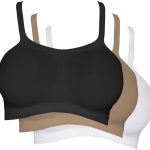 Kit 3 Tops Alças Largas, Hanes, Feminino tamanho G, 3 cores (Preto, Bege, Branco)