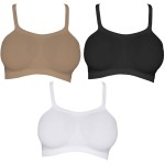 Kit 3 Tops Alças Largas, Hanes, Feminino tamanho G, 3 cores (Preto, Bege, Branco) - Imagem 2