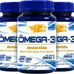 Kit 3x Ômega-3 Antartida Óleo de Peixe | Suplemento Alimentar Premium com EPA & DHA– 120 Cápsulas Combo Triplo