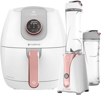 Kit Cadence Dream Rosé Gold - Fritadeira e Blender - 127V