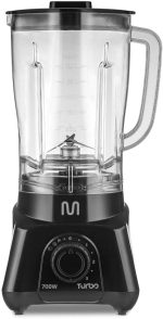 Liquidificador 2,3L Turbo Preto 700w-127v 3 Velocidades Multi Home - LQ701