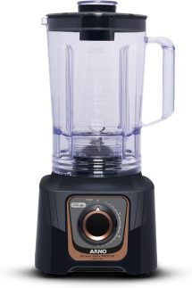Liquidificador Arno Powermax Autolock 1400W LN81, Cinza Chumbo, com 6 Lâminas Powelix Pro, Tecnologia Anti Vazamento, Comfort Control e Limpeza Fácil, 110V