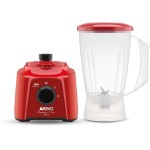 Liquidificador Arno Powermix 550W LQ11, Vermelho, com 4 Lâminas Zelkrom de Aço Inox, Alta Durabilidade e Desempenho Superior, 110V - Imagem 2
