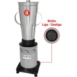 Liquidificador Industrial de Alta Rotação 127V – Capacidade de 4 Litros – Potência Superior para Uso Profissional – Ideal para Restaurantes, Lanchonetes e Produção em Grande Escala - Imagem 2