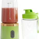 Liquidificador Portátil Recarregável USB - Mixer Juice 400ML com Copo Integrado (Verde)