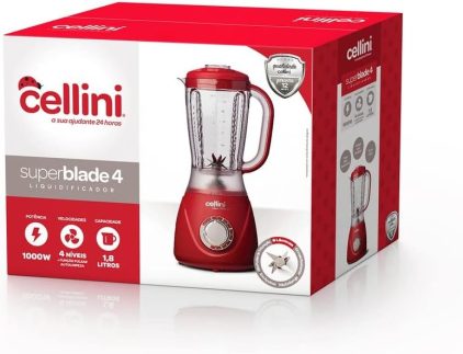 Liquidificador Super Blade 4 127V (Vermelho)