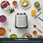 Liquidificadores de vidro para cozinha – Liquidificador profissional de aço inoxidável para motor de smoothies de 1500 W, combo de processador de alimentos, 9 velocidades ajustáveis, 14 programas - Imagem 2
