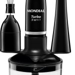 MONDIAL Mixer Turbo 3 em 1, Preto, 500W, 220V - M-14