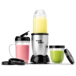 Magic Bullet Liquidificador, pequeno, prata, conjunto de 11 peças
