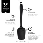 Mimo Style Utensílios Espátula de Silicone, Preto, 21.5 x 5 cm - Imagem 2