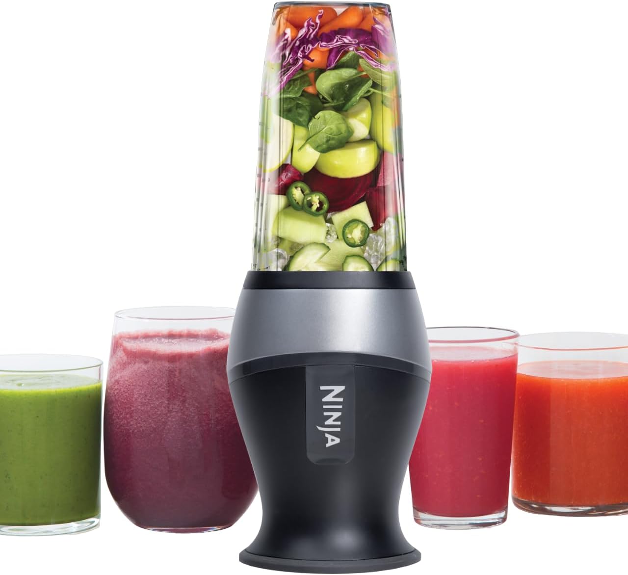 Ninja-Liquidificador-Pessoal-Compacto-700-Watts-2-Copos-e.jpg Ninja - Liquidificador Pessoal Compacto, 700 Watts, 2 Copos e 2 Tampas de Bico, Ideal para Smoothies, Batidos e Mistura Congelada