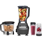 Ninja Mega Kitchen System (BL770) Liquidificador/processador de alimentos com base Auto-iQ de 1500W, jarro de 2,041 g, tigela de processador de 1,8 g, (2) copo de 473 ml para vitaminas, massa e mais 1
