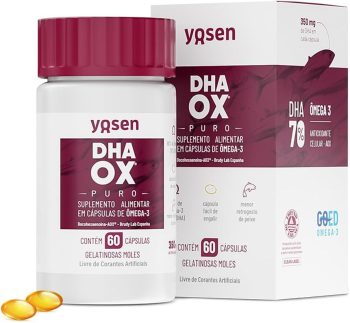 Novo DHAOX PURO Yosen - 60 Cápsulas - Ciência, Tecnologia e Inovação Em Um Novo Conceito de Ômega-3