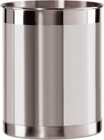 Oggi Suporte de utensílios de aço inoxidável – 12,7 cm de diâmetro, suporte de utensílios, base ponderada para estabilidade – Organizador de utensílios de tamanho maior, aço inoxidável
