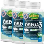 Ômega 3 1200mg - 3 unidades de 120 Cápsulas - Unilife
