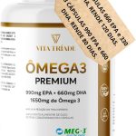 Ômega 3 Concentrado 240 Cápsulas 990 EPA 660 DHA 1650mg Meg-3 Vita Tríade
