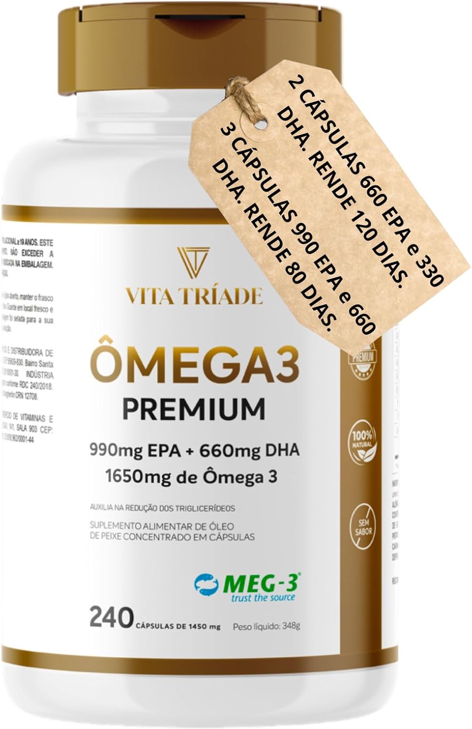 Omega-3-Concentrado-240-Capsulas-990-EPA-660-DHA-1650mg.jpg Ômega 3 Concentrado 240 Cápsulas 990 EPA 660 DHA 1650mg Meg-3 Vita Tríade