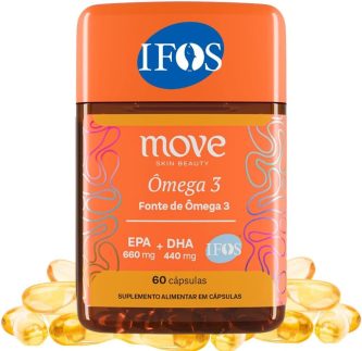 Ômega 3 Concentrado Move Skin Beauty 660 EPA 440 DHA IFOS™ 60 Cápsulas