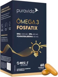 Ômega 3 FOSFATIX 60cps PURA VIDA