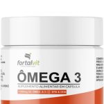 Ômega 3 Fortalvit - 180 Cápsulas, EPA 540mg & DHA 360mg, Longa Duração: 60 Dias de Uso
