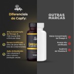 Ômega 3 Gold 1.100mg Óleo de Peixe Concentrado EPA 660mg DHA 440mg Puro com Selo Meg-3 + Vitamina E 60 Cápsulas Original Premium Capfy. Nutrition - Imagem 2