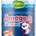 Ômega 3 Kids Mastigável Unilife Cereja 60 cápsulas