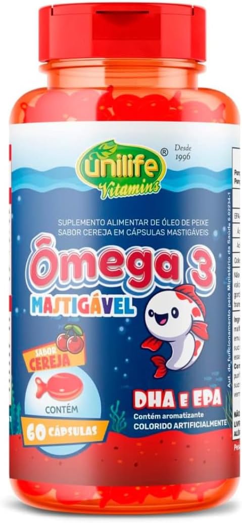 Omega-3-Kids-Mastigavel-Unilife-Cereja-60-capsulas.jpg Ômega 3 Kids Mastigável Unilife Cereja 60 cápsulas