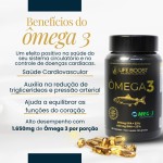 Ômega 3 Life Boost 120 Cápsulas | Ultra Concentrado com Selo MEG-3® de Pureza | Sem Gosto de Peixe - Imagem 2