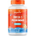 Ômega 3 Peixinho, Concentrado em EPA e DHA, Sabor laranja, 60 Caps Mastigáveis, Bigens