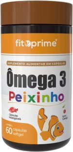 Ômega 3 Peixinho Mastigável Sabor Cereja 60 Cápsulas
