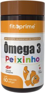 Ômega 3 Peixinho Mastigável Sabor Cereja 60 Cápsulas