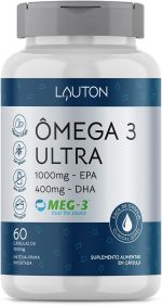 Ômega 3 ULTRA 1000mg Epa 400mg Dha - 60 Capsulas | Lauton Nutrition