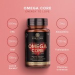 Omega Core Ômega 3 + Astaxantina + CoQ10 Essential Nutrition 60 Cápsulas - Imagem 2