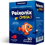 Peixonix Ômega 3 Mastigável Sabor Cereja - 60 Cáps., Maxinutri - Imagem 2