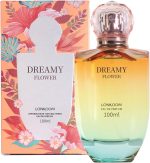 Perfume Feminino LONKOOM Dreamy Flower Eau de Parfum - Fragrância Floral com Bergamota, Pimenta Rosa e Toque de Coco - 100ml