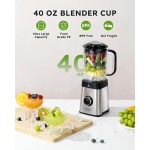 Sangcon Conjunto de liquidificadores e processador de alimentos para cozinha, liquidificador 5 em 1 para shakes e smoothies - Imagem 2
