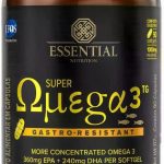 Super Ômega 3 TG Gastro-Resistant 1g Essential Nutrition 90 Cápsulas